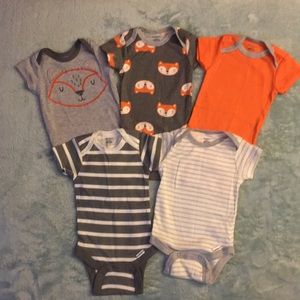 5 Gerber Baby Oneies